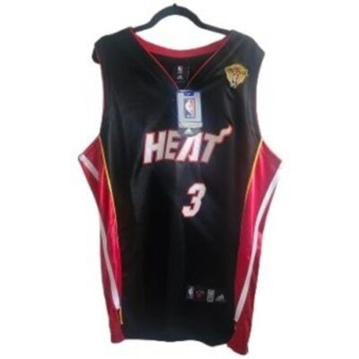 NBA 10084 Dwayne Wade #3 Miami Heat Adidas "The Finals" Jersey NEW w/tags XL