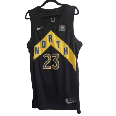 NBA 10594 VanVleet #23 Toronto Raptors NORTH Jersey NIKE Black City Edition