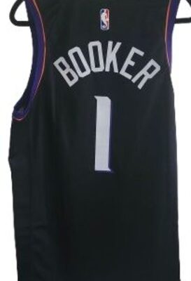 NBA 11142 Phoenix #1 Booker Statement Edition Black Jersey MEDIUM NEW NIKE